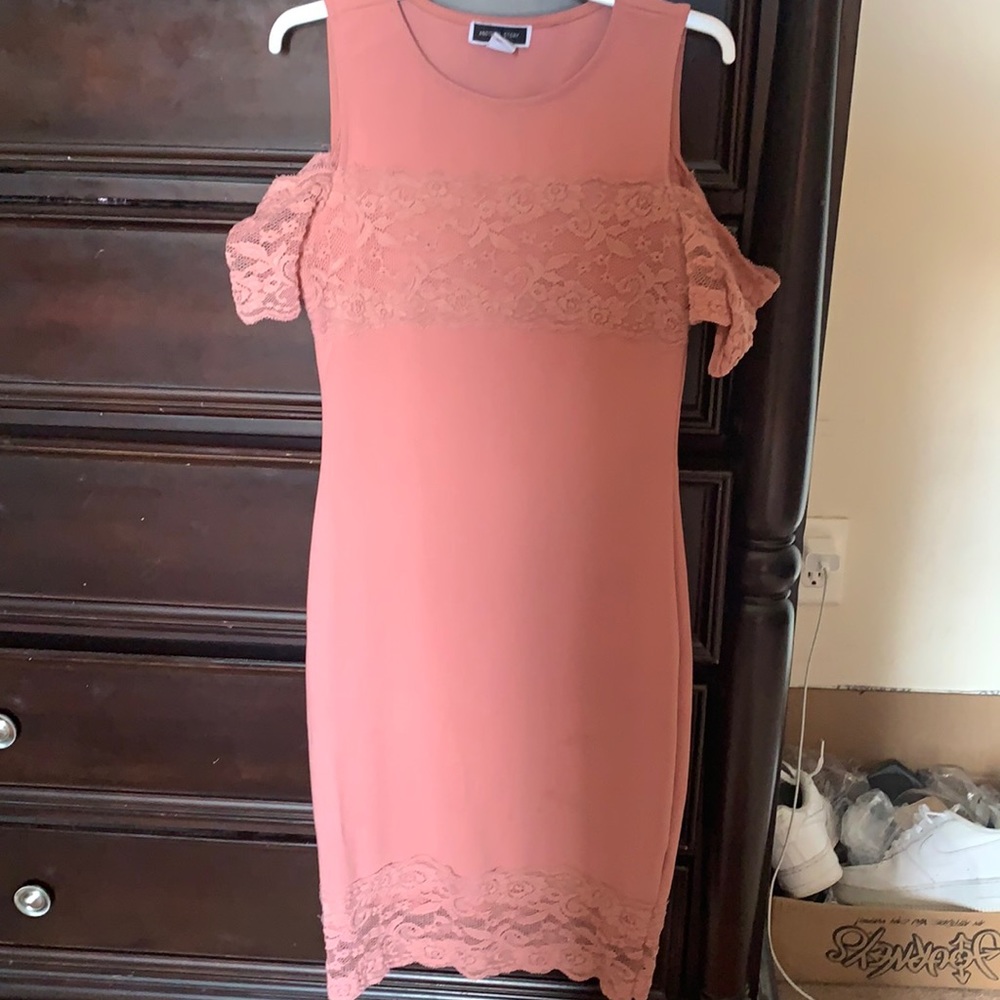Pink Fitted Dress